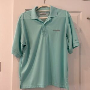 Columbia PFG Perfect Cast polo mint size small